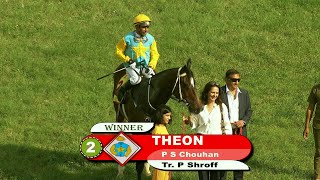 Theon with P S Chouhan up wins The Golconda St Leger Gr 2 2022 [upl. by Ayhtnic760]