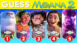 Guess The Moana 2 Movie Were Back Characters by Voice 4 🌊🏝️🌺 Moana 2 Trailer Songs Quiz  fastQUIZ [upl. by Fadiman594]