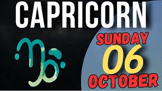 Daily Horoscope CAPRICORN October 6 2024 [upl. by Eynenihc]