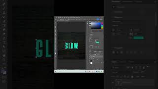 Quick Neon Text Effect in Photoshop  1Minute Tutorial  photoshop [upl. by Ydda]