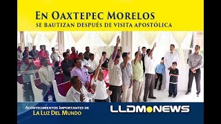 En Oaxtepec Morelos se bautizan después de visita apostólica [upl. by Lesde280]