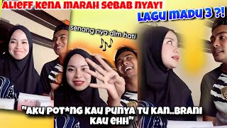 Alieff Kena Marah Nyayi Lagu Madu 3  Alieff Reveal Lagu Raya Baru  part 2 [upl. by Ailad408]