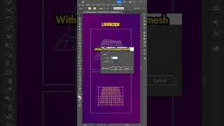 EASY Wireframe Landscape Shape in Adobe Illustrator [upl. by Ssecnirp]