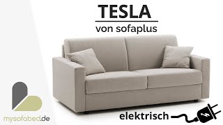 TESLA  elektrisches Schlafsofa von sofaplus  mysofabedde [upl. by Nyrb955]