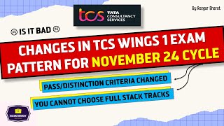 Major changes in TCS WINGS 1 Pattern [upl. by Edahs]