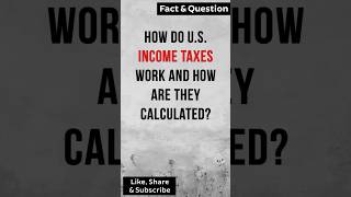 How do US income taxes work and how are they calculated factshorts [upl. by Norty]