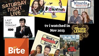 What TV Shows I Watched  November 2023 [upl. by Irisa]