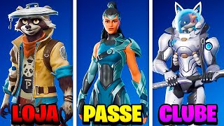 TODAS AS NOVAS SKINS DA NOVA ATUALIZAÇÃO DO FORTNITE SKIN DO PASSE VAZAMENTOS E MAIS v2830 [upl. by Eidnac]