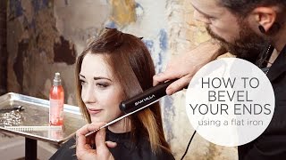 How To Bevel Hair With Your Straightening Iron [upl. by Ohl]