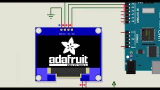 Display Oled 1306 Proteus [upl. by Linzer]