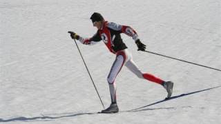 Cross or X Country Skiing Basics of Diagonal Stride [upl. by Akimrehs869]