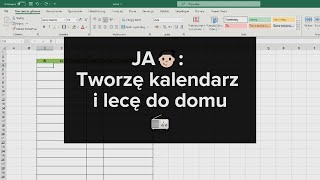 Kalendarz 2025 Excel SEKWENCJA [upl. by Aicilak]