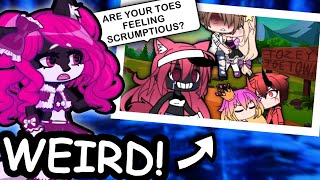 Reacting to WEIRD Gacha Life Stories by fans [upl. by Eibber232]