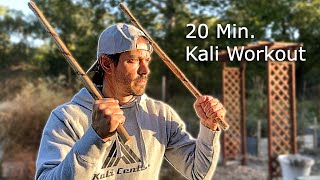 20Minute Kali Martial Arts Workout for Beginners Follow Along [upl. by Antons999]