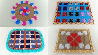 Superb 5 Doormat Making Videos  Doormat Making at Home with Waste Jute Bags [upl. by Ursel]