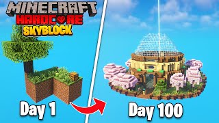 I Survived 100 Days in SKYBLOCK Minecraft Hindi Gameplay [upl. by Ainelec749]