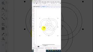 How To Quickly Create An Intersecting Circler Design In Corel Draw [upl. by Hgielyak]