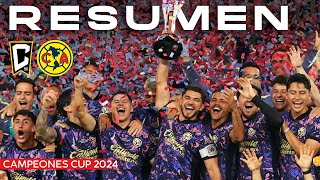 Resumen America vs Columbus  Campeones Cup 2024 [upl. by Nerrej]