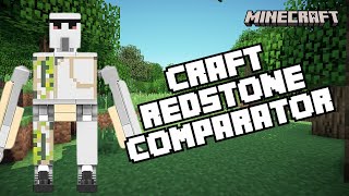 How to Craft Redstone Comparator in Minecraft 2024 [upl. by Neelia]