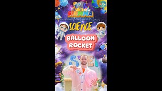 quotBalloon Rocketquot Science Experiment Kindergarten2 and Kindergarten3 [upl. by Ymaral772]