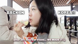 🇰🇷 Emotional Korea vlog flying to the motherland family trip 20 hr travel 😰 [upl. by Derayne]