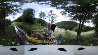 Luge sur rail du Col de Rousset en 360 [upl. by Yborian620]