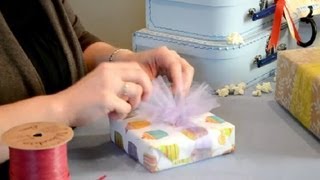 How to Decorate Gifts With Tulle  Practical Party Ideas [upl. by Muller718]