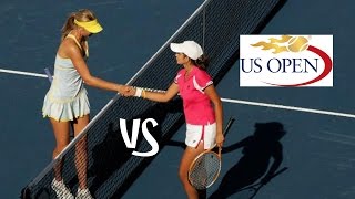 Sharapova vs Mirza  2005 US Open Highlights [upl. by Asela]