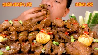 ADOBO CHICKEN GIZZARD AND LIVER  MUKBNG ASMR [upl. by Obie]