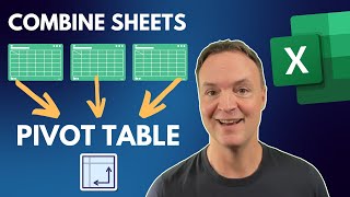 Create Excel Pivot Table from Multiple Sheets The FASTEST Way [upl. by Arac]