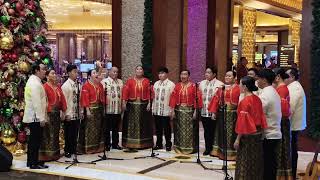 Philippine Madrigal Singers at Solaire Resort Christmas Tree Lighting event [upl. by Ahsiuqel]