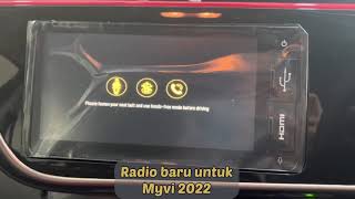 Interface baru radio Myvi AV amp Myvi H 2022 [upl. by Niddala]