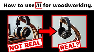 Woodworking AI Design Masterpiece Diy Headset Stand V1 [upl. by Llenrag]