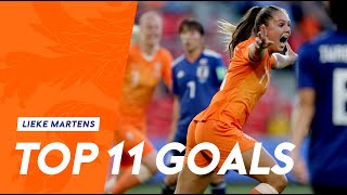 Lieke Martens  Top 11 goals in Oranje 🧡 [upl. by Tamar]