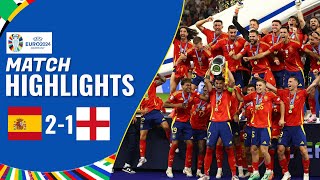 Spain vs England  21  Highlights  UEFA Euro 2024  england vs spain [upl. by Delphine]