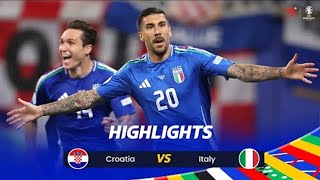 Croatia vs Italy Highlights  UEFA EURO 2024   4K60 [upl. by Ardekan]