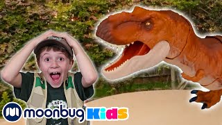 GIANT TRex amp Surprise Egg Toys TRexRanch  Jurassic TV  Dinosaur Videos [upl. by Lielos]