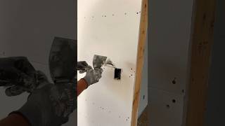 Prefilling hole in the wall drywallfinish diydrywall construction diy drywalling drywall [upl. by Htes]