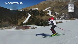 Neveitalia carving ski 20183 Pampeago Pista Agnello 01 [upl. by Yuk]