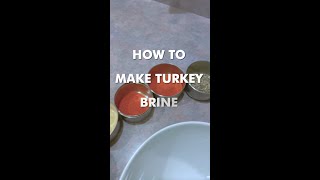 Easy Turkey Brine Recipe [upl. by Trixi881]