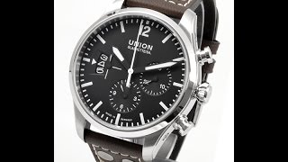 Union Belisar Pilot Chronograph Ref D0096271605700 FM10718 [upl. by Atiuqram]