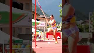 Swiss Sensation Angelica Mosers Epic Pole Vault Highlights 🌟💪 [upl. by Adnirak]