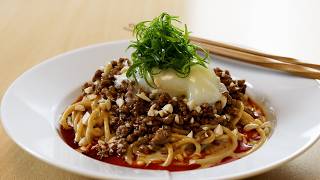 Dan Dan Noodles  Tantanmen  Chilled Tantanmen [upl. by Thornburg]