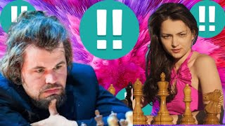 Perfect chess game 162 Magnus Carlsen vs Alexandra Kosteniuk [upl. by Rees]