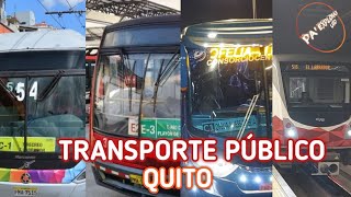 TRANSPORTE PÚBLICO en QUITO 🚌 [upl. by Meehsar]