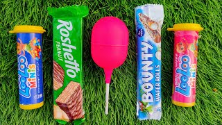 Unpacking Lollipops Chupa Chups and Snickers  ASMR  Satisfying Video [upl. by Ahsinrats]