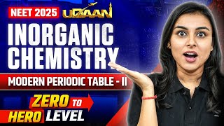 NEET 2025 UDAAN Inorganic Chemistry  Modern Periodic Table  II  Anushka Choudhary [upl. by Htrag]