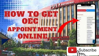 HOW TO GET OEC ONLINE APPOINTMENT AND REQUIREMENTS [upl. by Vitkun41]