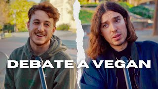 Meat Eating Skeptic to Vegan in 18 minutes Debate at UC Berkeley [upl. by Alvar]