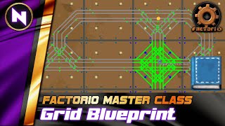 Blueprinting from MAP and GRID ALIGNMENT Rails amp City Blocks  Factorio 018 TutorialGuideHowto [upl. by Alehcim]